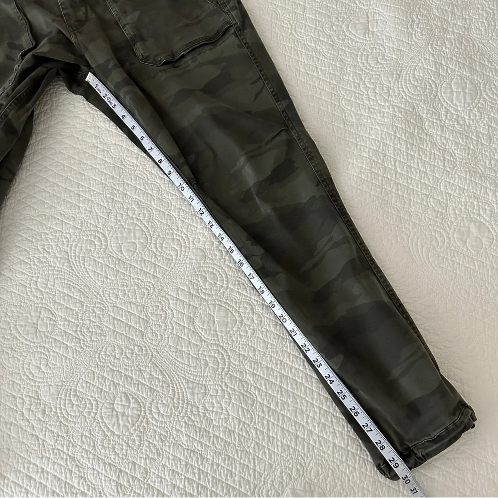 Abercrombie & Fitch Green Camo Utility Jogger Pants Y2K Paratrooper Mens 34W 32L